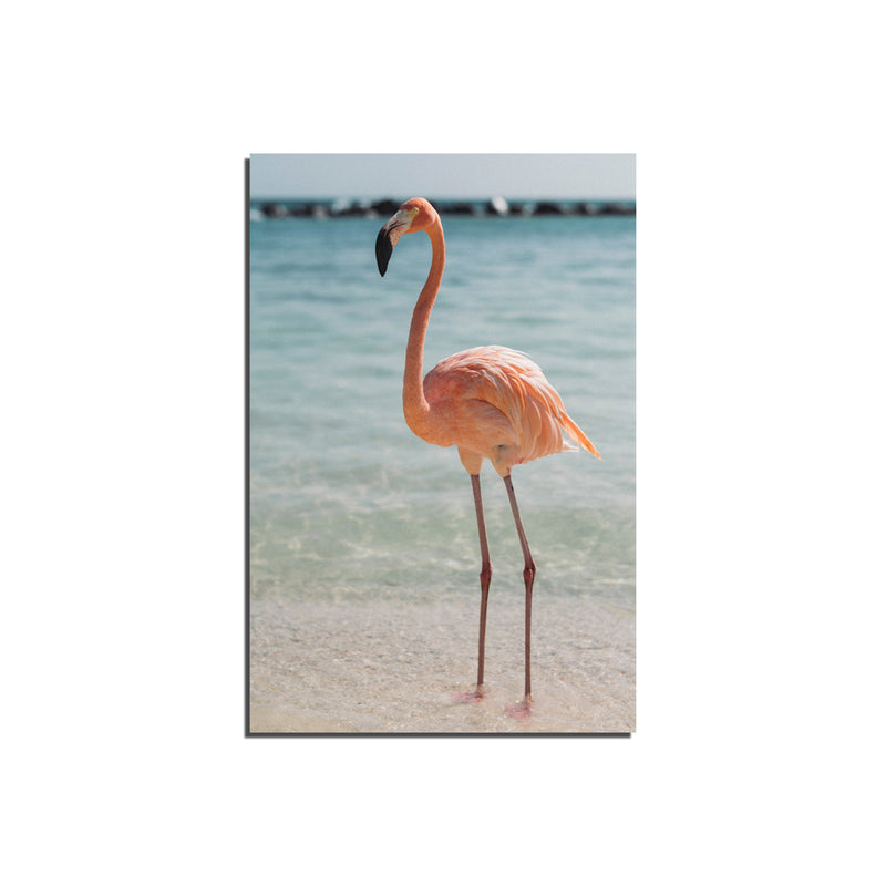 Flamingo Print On Canvas Wall Painting