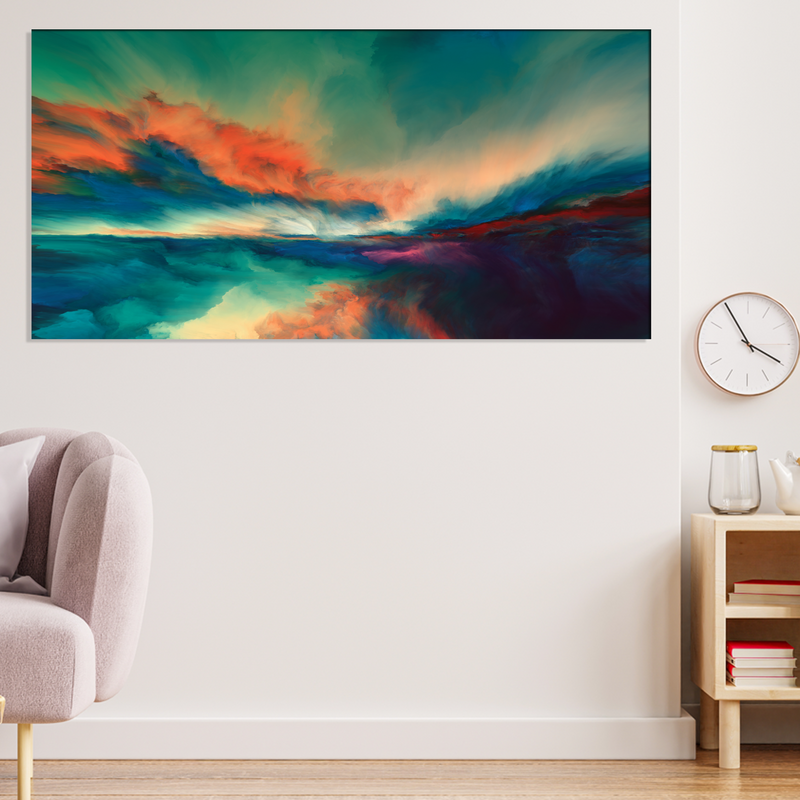 Abstract Multicolor Canvas Wall Painting