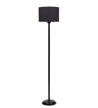 Black Cotton Floor lamp