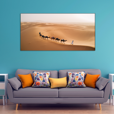 Camel Desert Canvas Wall Painting