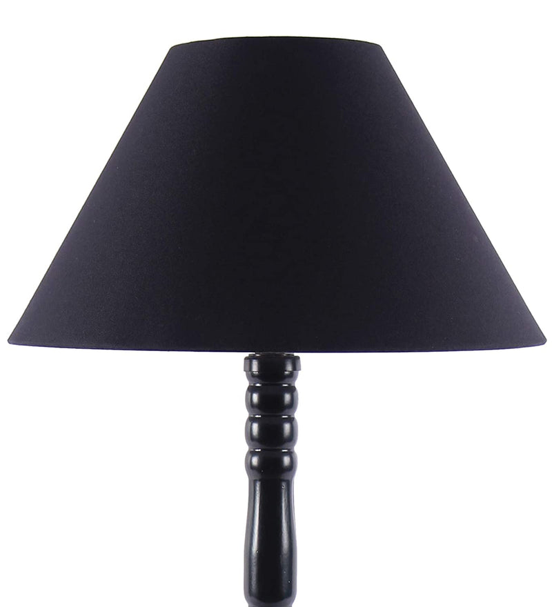 Black Cotton Table Lamp