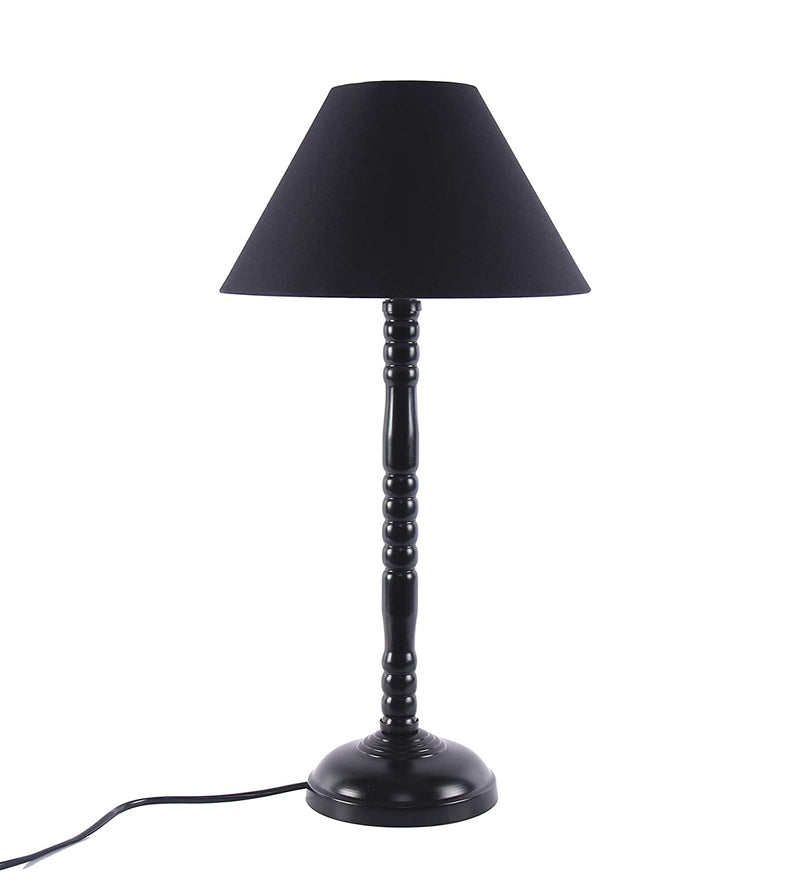 Black Cotton Table Lamp
