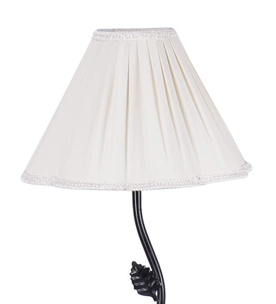 Off-White Cotton Vintage Floor Lamp
