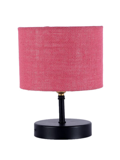Iron Table lamp with Grey Jute Shade