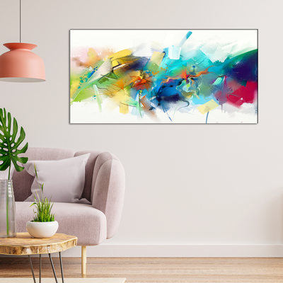 Acrylic Patch Abstract Canvas Print Wall Painting