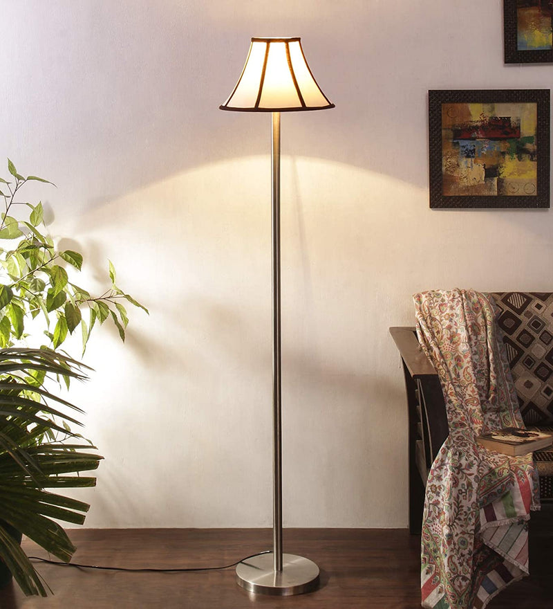 Cotton Multi-Colored Designer Steel Floor Lamp for Home Decor (Multicolored)
