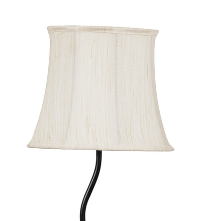 Off White Cotton Designer Zig Zag Floor Lamp (Off White)