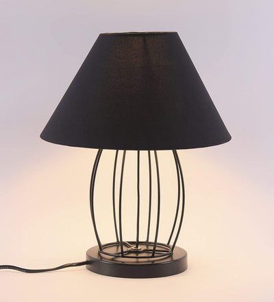 Cotton Black Table Lamp