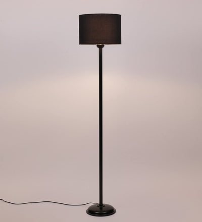 Black Cotton Floor lamp