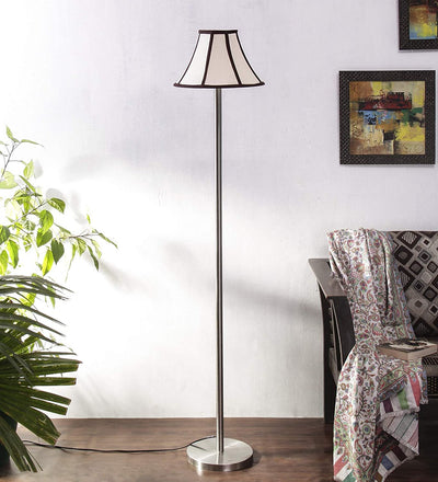 Cotton Multi-Colored Designer Steel Floor Lamp for Home Decor (Multicolored)