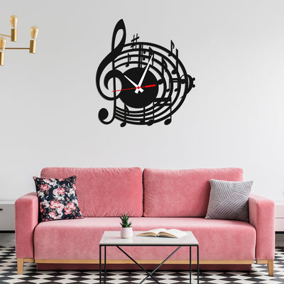 Melody Design Wood Analog Wall Clock