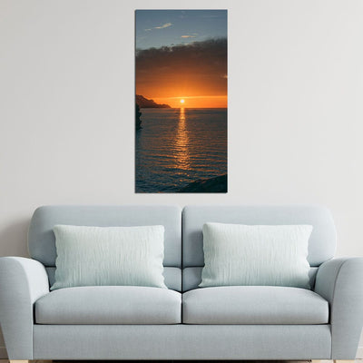 DecorGlance Beautiful Sunset View Printed On Canvas Wall Painting