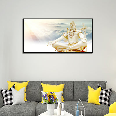 Lord Shiva Canvas Floating Frame Wall Painting