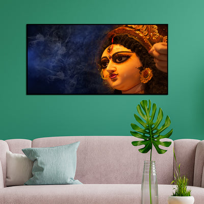 Maa Durga Canvas Floating Frame Wall Painting