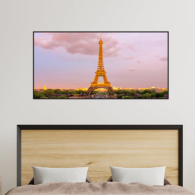Eiffel Tower Day View Floating Frame Canvas Wall Painting