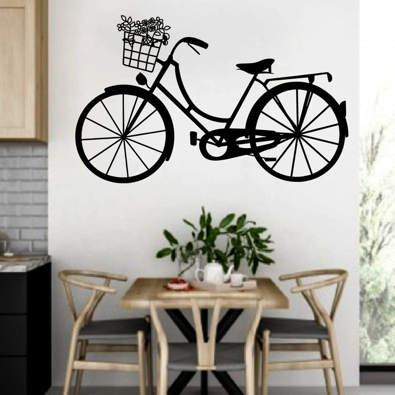 DECORGLANCE Decorative sticker Retro Bicycle High Quality Wall Sticker