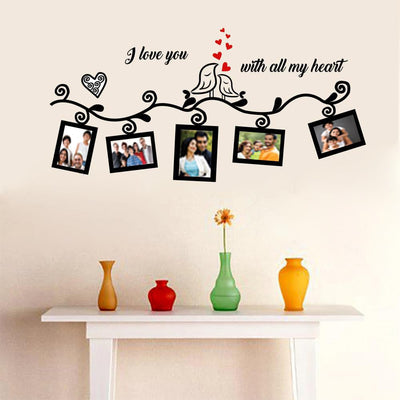 DECORGLANCE Decorative sticker Romantic Photo Frame Wall Sticker
