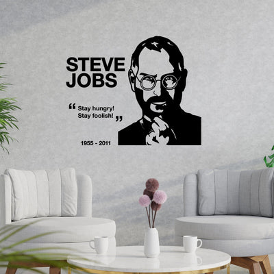 DECORGLANCE Decorative sticker Steve Jobs High Quality Wall Sticker