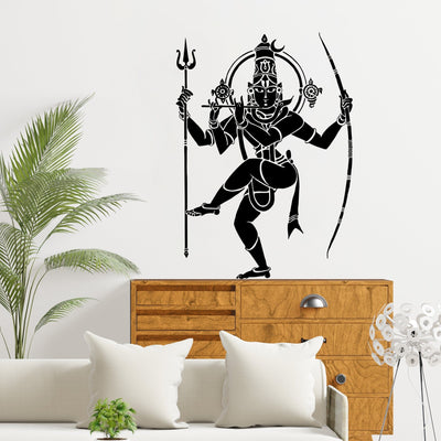 DECORGLANCE Hindu God Thanjavur Arts Premium Quality Wall Sticker