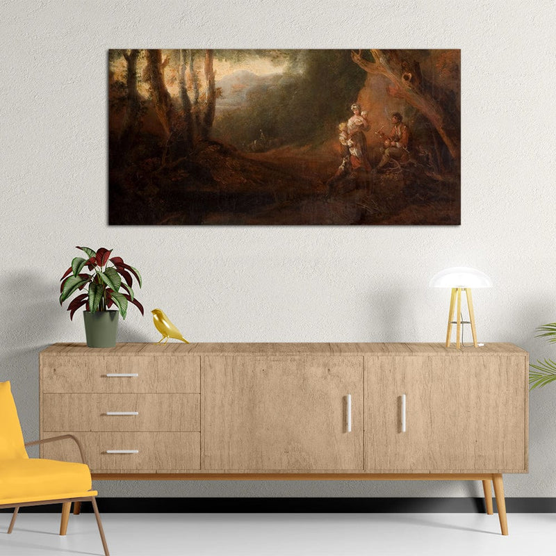 DecorGlance Historical Oil Painting Canvas Wall Painting