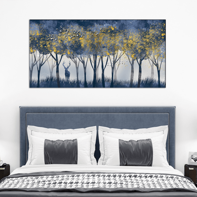 DECORGLANCE Home & Garden > Decor > Artwork > Posters, Prints, & Visual Artwork Tree Forest Canvas Wall Painting
