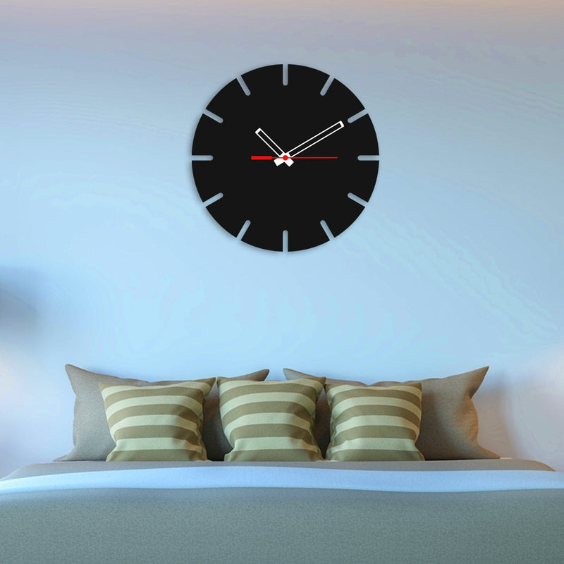 decorglance Home & Garden > Decor > Clocks > Wall Clocks Solid Clock Design Wood Analog Wall Clock