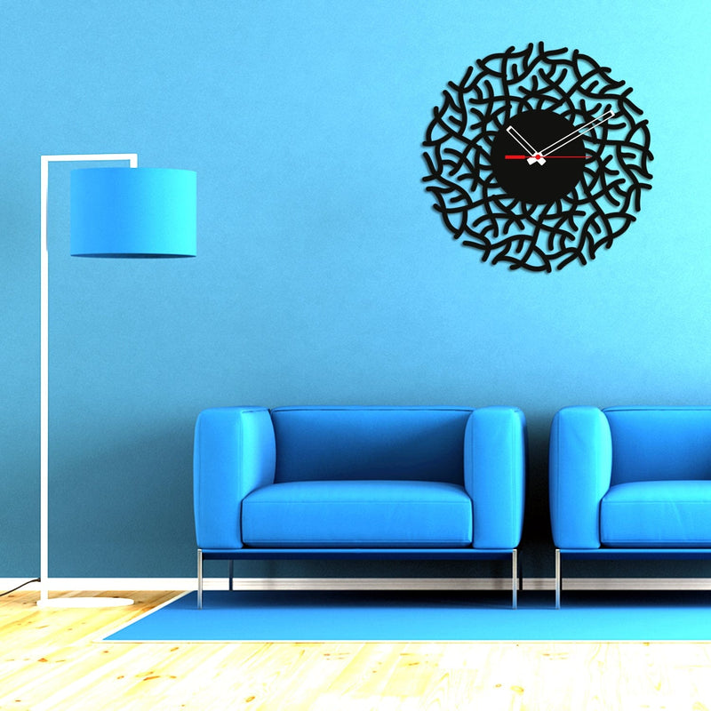 decorglance Home & Garden > Decor > Clocks > Wall Clocks Sticker Design Wood Analog Wall Clock