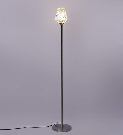 DecorGlance Lamps Steel Floor Standing Lamp (Multicolour)