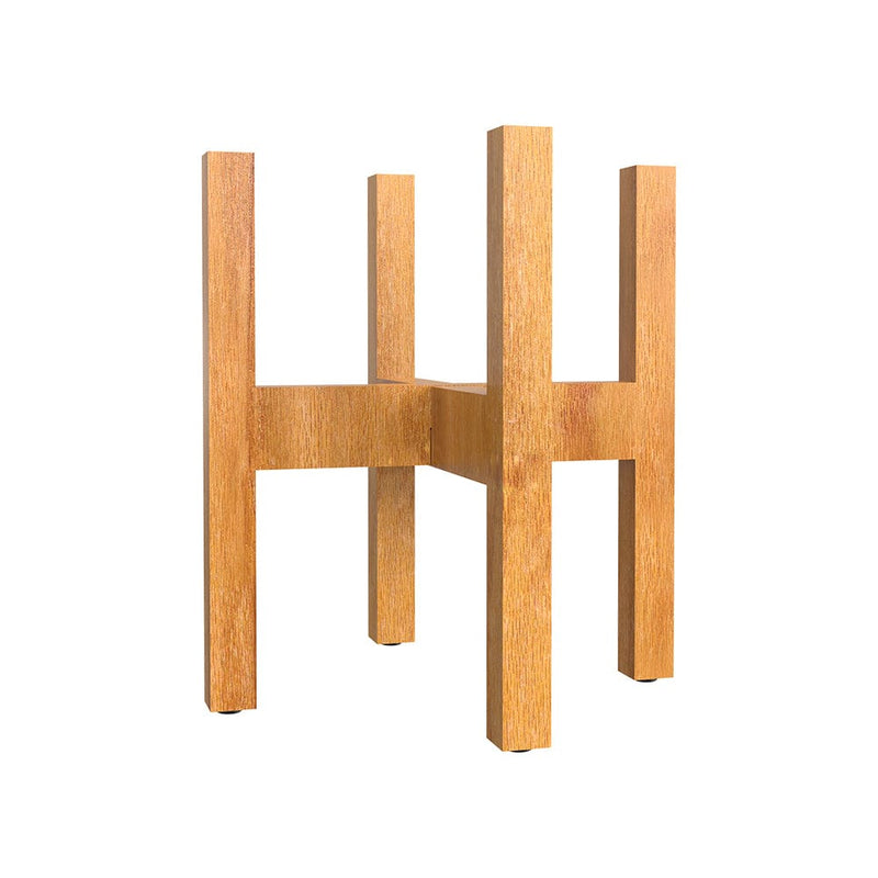 DecorGlance oak wooden planter stand