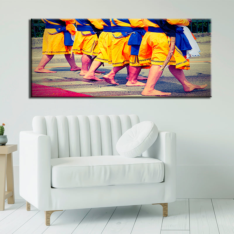 Five Beloved Ones Sikh Canvas Wall Painting
