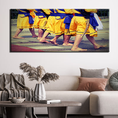 Five Beloved Ones Sikh Canvas Wall Painting