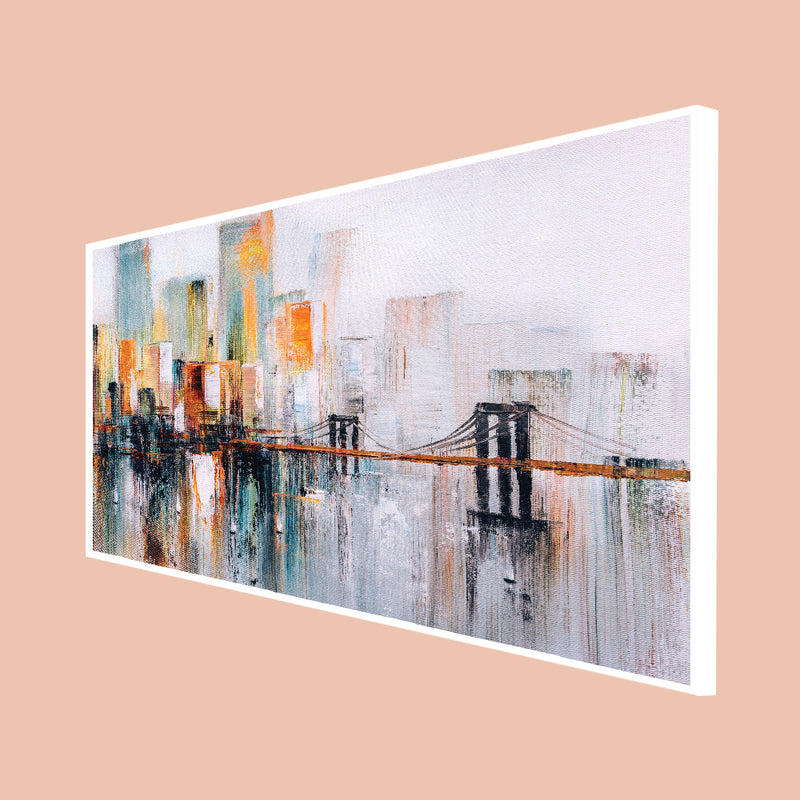 Abstract Canvas Floating Frame Wall Painting