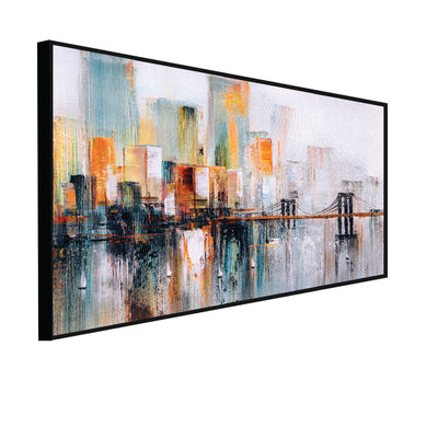 Abstract Canvas Floating Frame Wall Painting