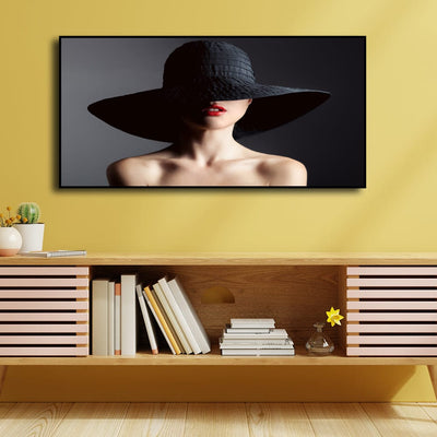 DecorGlance Posters, Prints, & Visual Artwork Bold Lady Floating Frame Canvas Wall Painting
