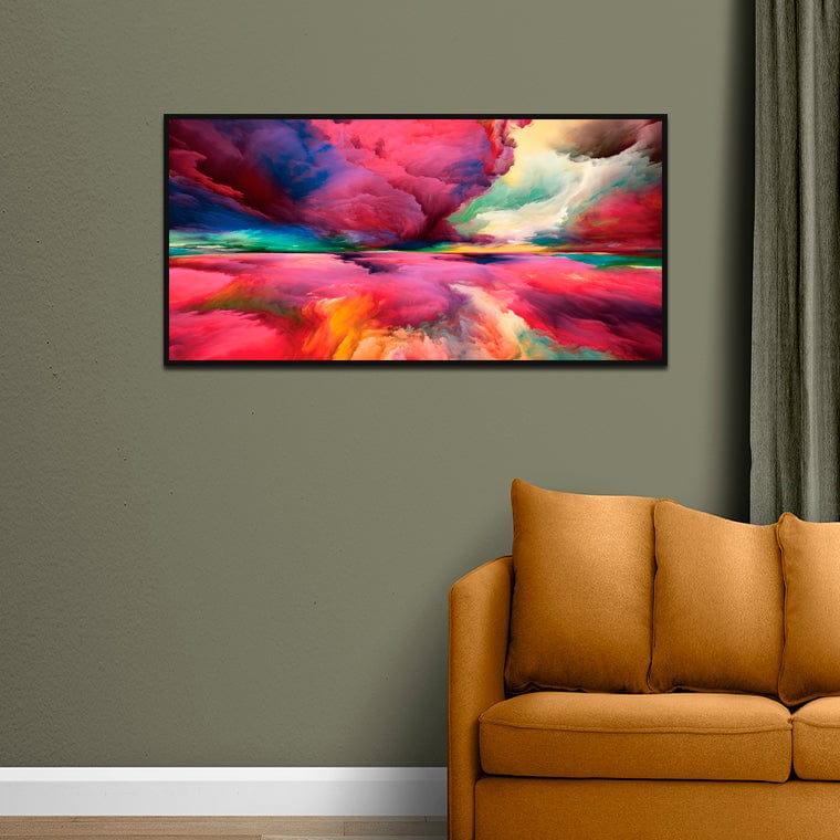 DecorGlance Posters, Prints, & Visual Artwork Multicolor Canvas Floating Frame Wall Painting