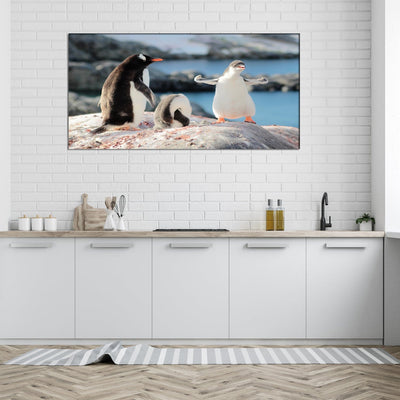 DECORGLANCE Posters, Prints, & Visual Artwork Penguins Canvas Wall Painting