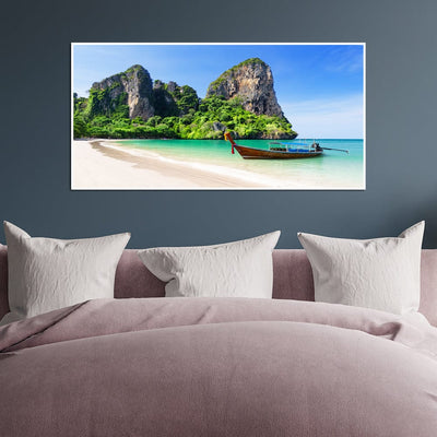DecorGlance Posters, Prints, & Visual Artwork Railay Beach Canvas Floating Frame  Wall Painting