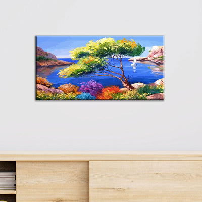 DecorGlance Posters, Prints, & Visual Artwork River View Canvas Wall Painting
