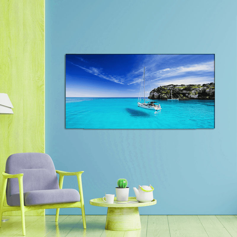DECORGLANCE Posters, Prints, & Visual Artwork Sea & Boat Scenery Canvas Wall Painting