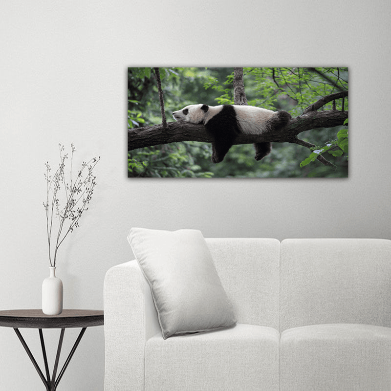 decorglance Posters, Prints, & Visual Artwork Sleeping Panda Canvas Wall Painting