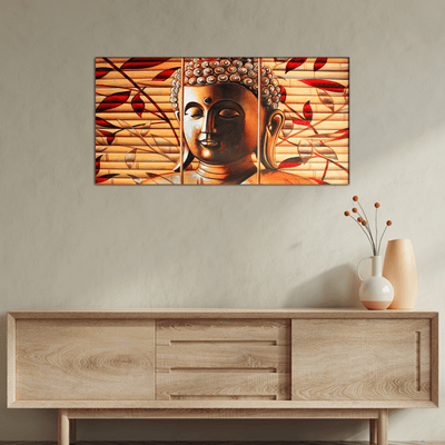 DECORGLANCE Posters, Prints, & Visual Artwork Spiritual Buddha Canvas Wall Painting