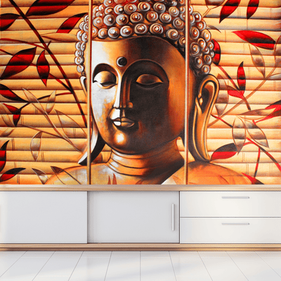 DECORGLANCE Posters, Prints, & Visual Artwork Spiritual Buddha Digitally Painting Wallpaper