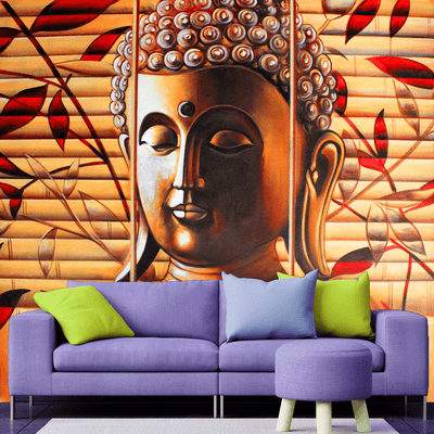 DECORGLANCE Posters, Prints, & Visual Artwork Spiritual Buddha Digitally Painting Wallpaper