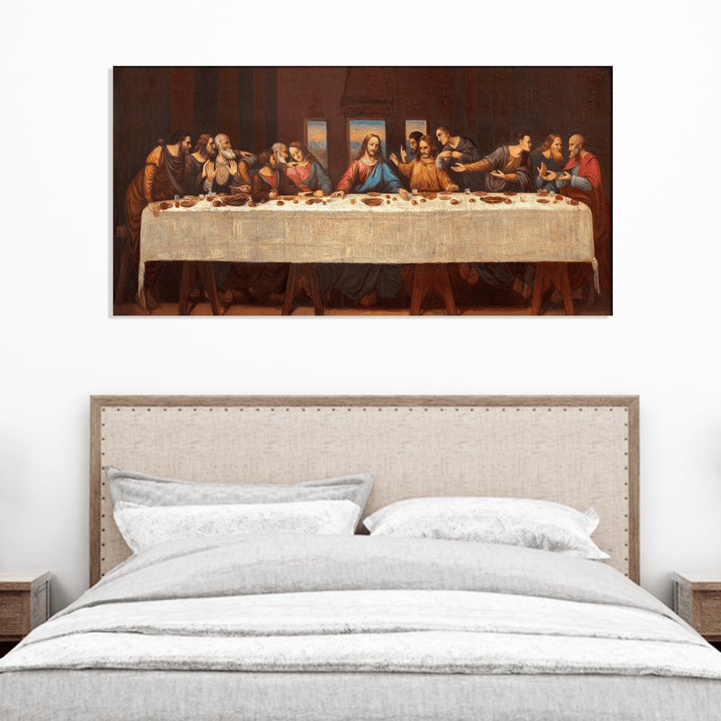 DECORGLANCE Posters, Prints, & Visual Artwork Supper Of Jesus Canvas Wall Painting
