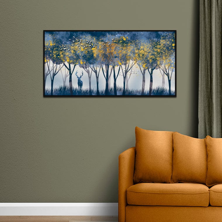 DecorGlance Posters, Prints, & Visual Artwork Tree Forest Canvas Floating Wall Painting