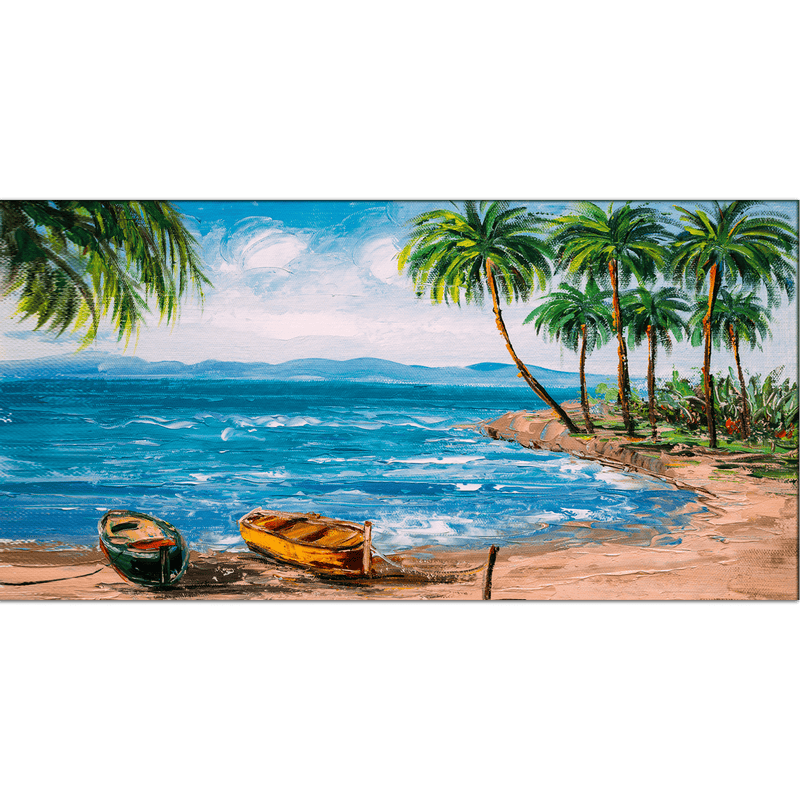 DECORGLANCE Posters, Prints, & Visual Artwork Tropica Island Art Canvas Wall Painting