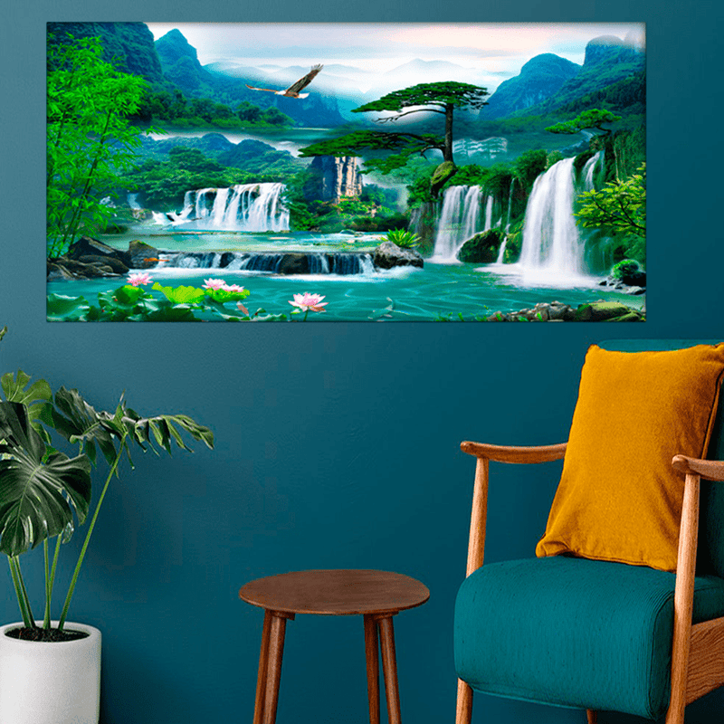 decorglance Posters, Prints, & Visual Artwork Waterfall Canvas Wall Painting