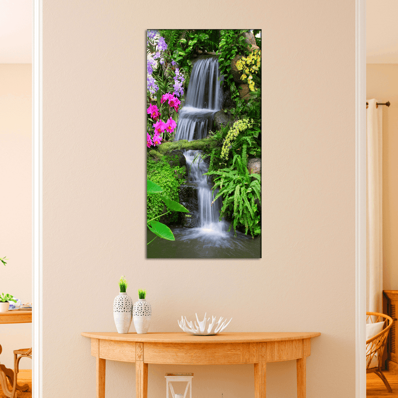 DECORGLANCE Posters, Prints, & Visual Artwork Waterfall Nature Scenery Canvas Wall Painting