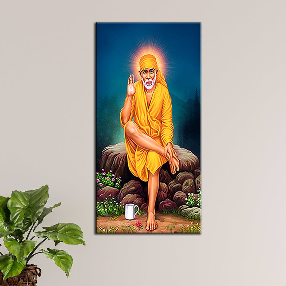 Buy Online Saibaba Colour Pencil Sketch on Board at best price