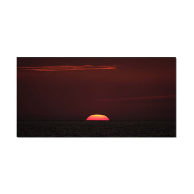 DecorGlance Red Sky Sunset View Canvas Wall Painting
